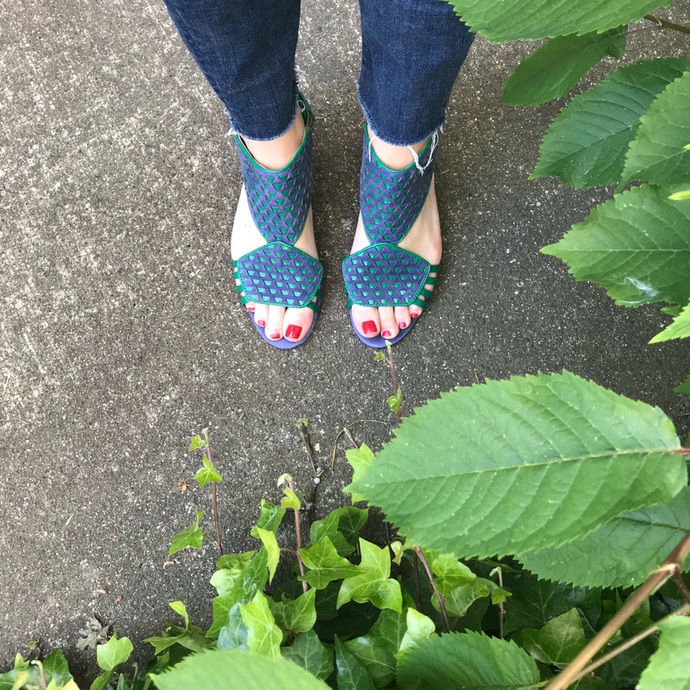 Anthropologie daniblack Nairobi wedge sandals